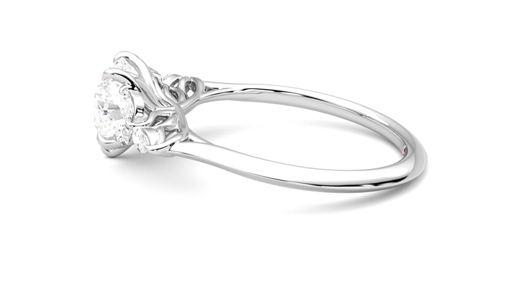 Taylor & Hart Tamora Heart Engagement Ring 360 degree image 20