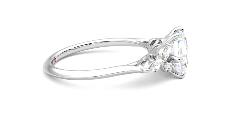 Taylor & Hart Tamora Hexagonal Engagement Ring 360 degree image 9