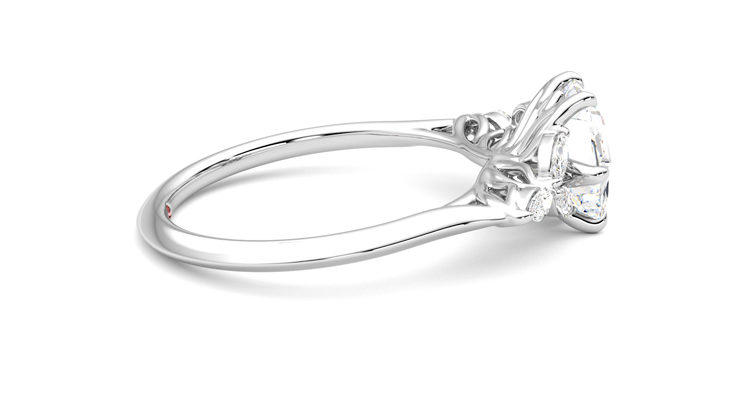 Taylor & Hart Tamora Hexagonal Engagement Ring 360 degree image 10