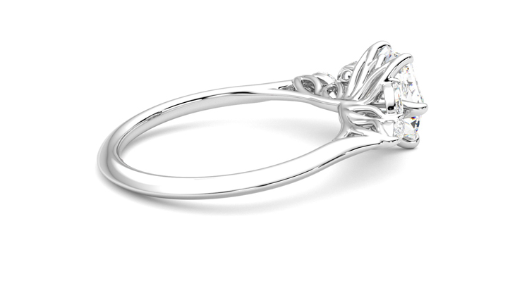Taylor & Hart Tamora Hexagonal Engagement Ring 360 degree image 11