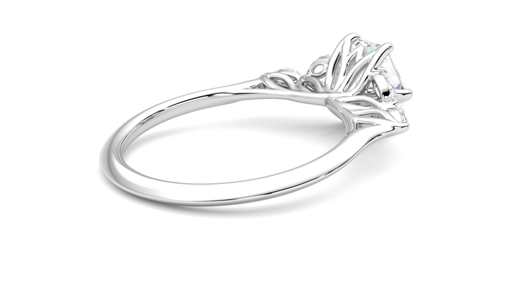 Taylor & Hart Tamora Hexagonal Engagement Ring 360 degree image 12