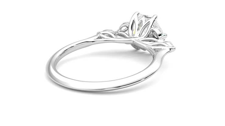 Taylor & Hart Tamora Hexagonal Engagement Ring 360 degree image 13