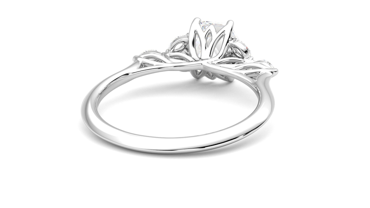 Taylor & Hart Tamora Hexagonal Engagement Ring 360 degree image 14