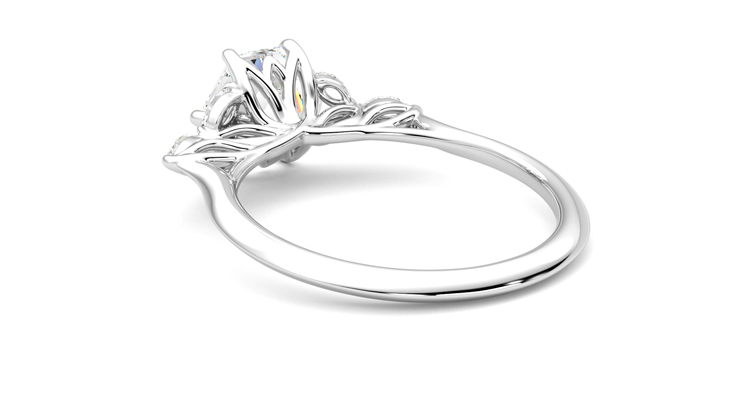 Taylor & Hart Tamora Hexagonal Engagement Ring 360 degree image 17