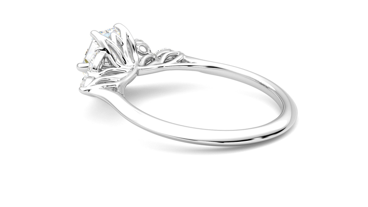 Taylor & Hart Tamora Hexagonal Engagement Ring 360 degree image 18