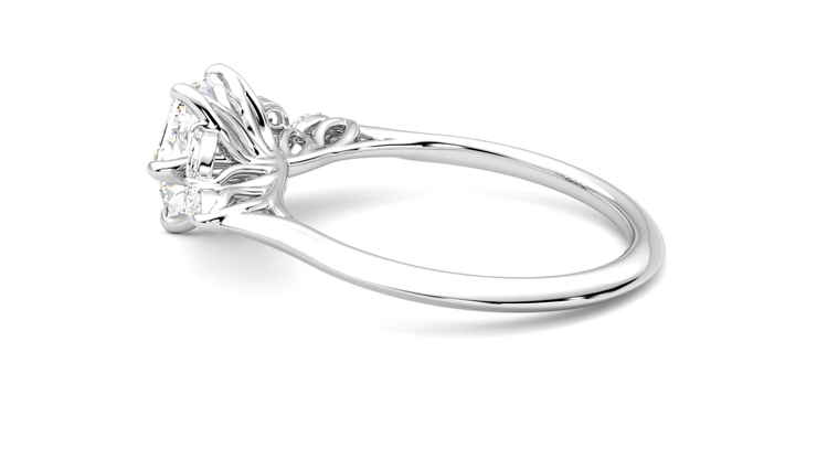 Taylor & Hart Tamora Hexagonal Engagement Ring 360 degree image 19