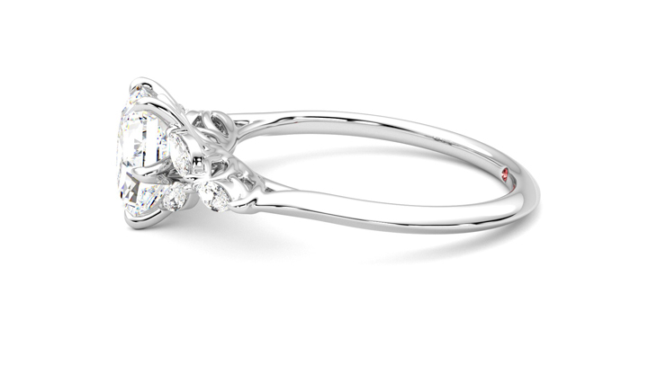 Taylor & Hart Tamora Hexagonal Engagement Ring 360 degree image 21