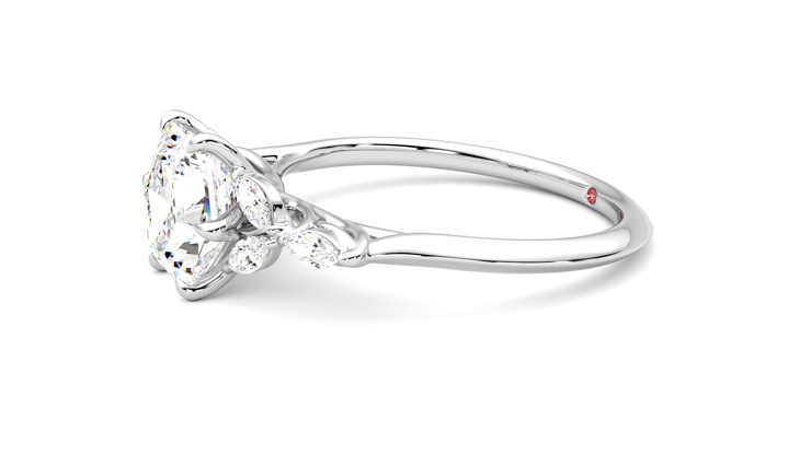 Taylor & Hart Tamora Hexagonal Engagement Ring 360 degree image 22