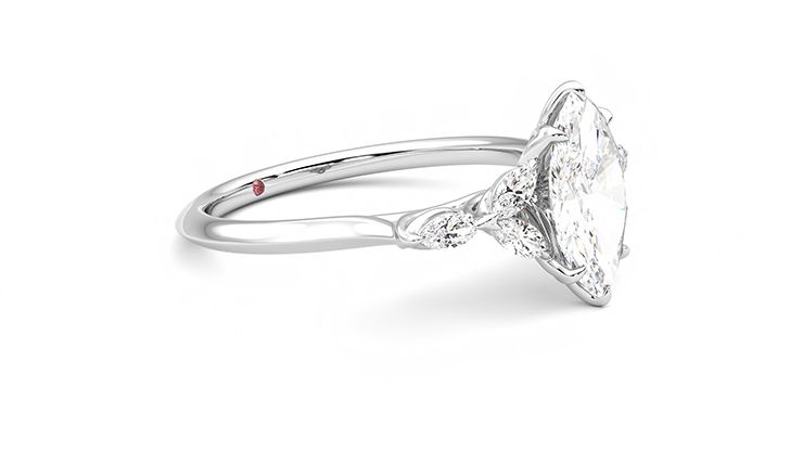 Taylor & Hart Tamora Marquise Engagement Ring 360 degree image 7