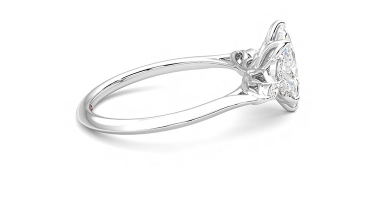 Taylor & Hart Tamora Marquise Engagement Ring 360 degree image 10