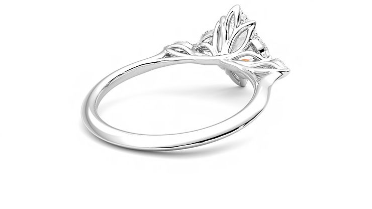 Taylor & Hart Tamora Marquise Engagement Ring 360 degree image 13