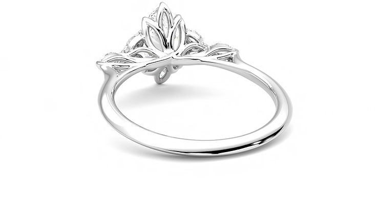 Taylor & Hart Tamora Marquise Engagement Ring 360 degree image 16
