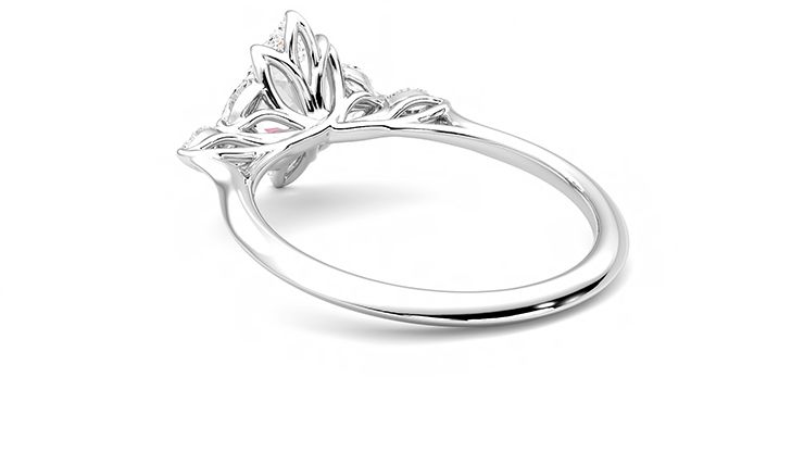 Taylor & Hart Tamora Marquise Engagement Ring 360 degree image 17