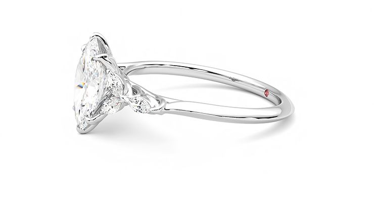 Taylor & Hart Tamora Marquise Engagement Ring 360 degree image 22