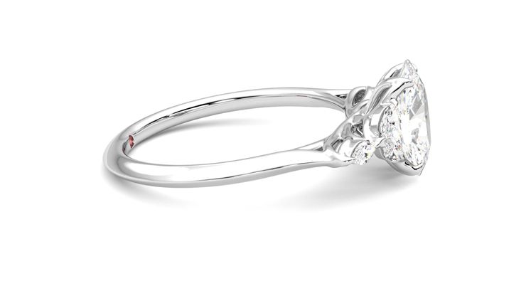 Taylor & Hart Tamora Oval Engagement Ring 360 degree image 9