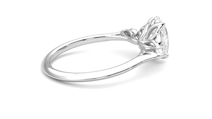 Taylor & Hart Tamora Oval Engagement Ring 360 degree image 11