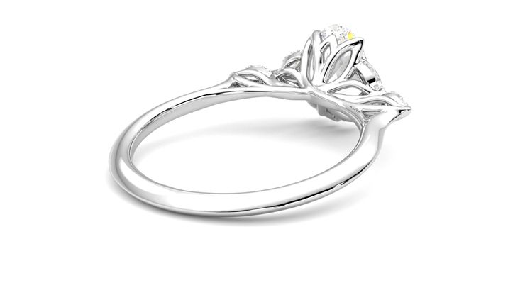 Taylor & Hart Tamora Oval Engagement Ring 360 degree image 13