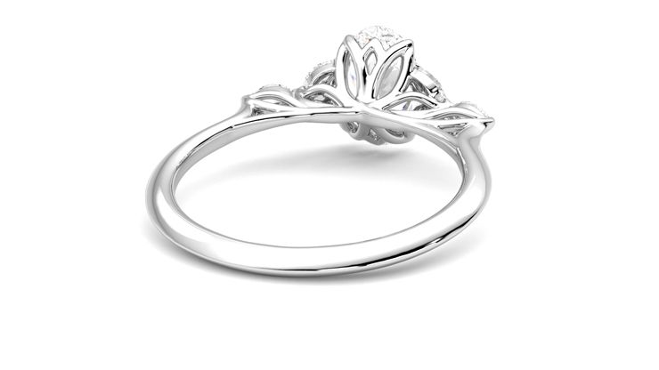 Taylor & Hart Tamora Oval Engagement Ring 360 degree image 14