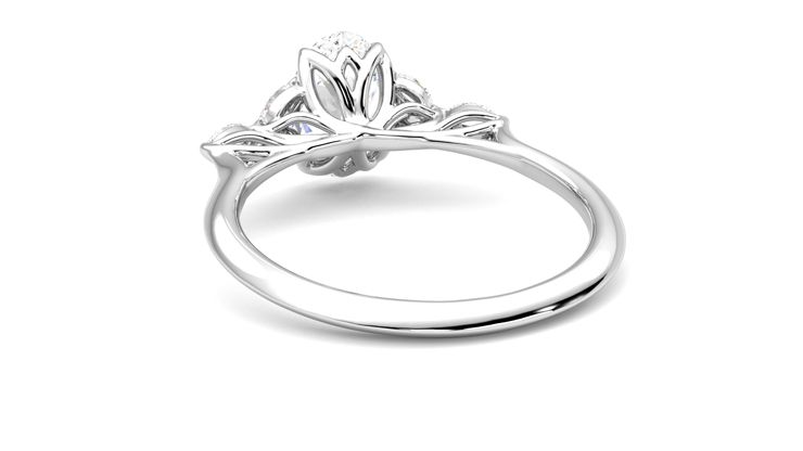 Taylor & Hart Tamora Oval Engagement Ring 360 degree image 16