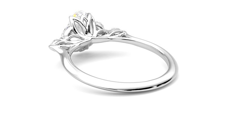 Taylor & Hart Tamora Oval Engagement Ring 360 degree image 17