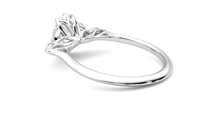 Taylor & Hart Tamora Oval Engagement Ring 360 degree image 18