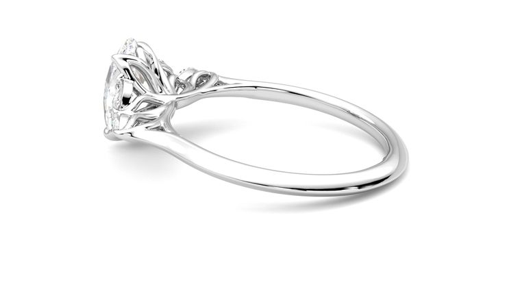 Taylor & Hart Tamora Oval Engagement Ring 360 degree image 19