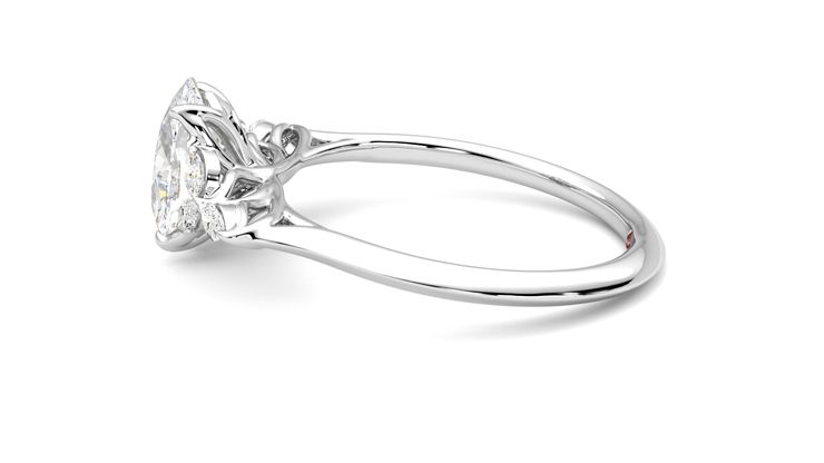 Taylor & Hart Tamora Oval Engagement Ring 360 degree image 20