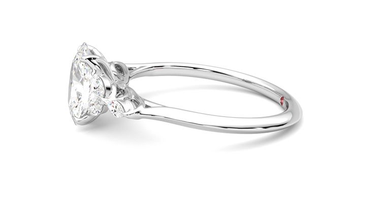 Taylor & Hart Tamora Oval Engagement Ring 360 degree image 21