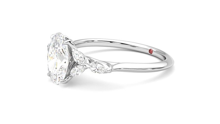 Taylor & Hart Tamora Oval Engagement Ring 360 degree image 23