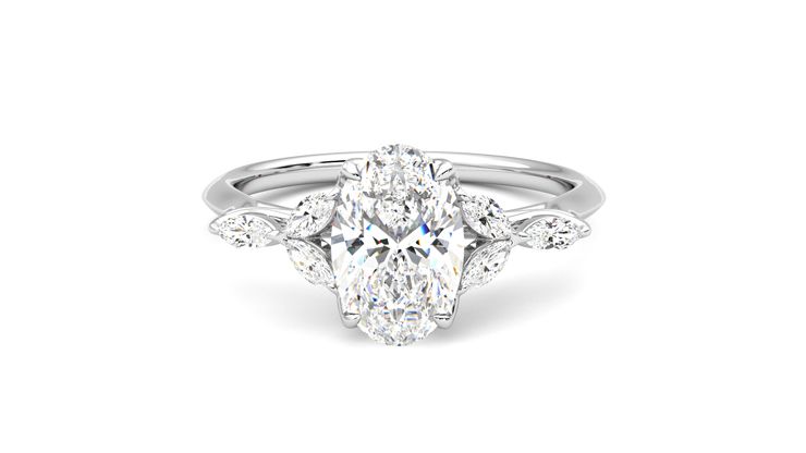 Taylor & Hart Tamora Oval Engagement Ring 360 degree image 29