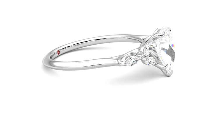 Taylor & Hart Tamora Pear Engagement Ring 360 degree image 7