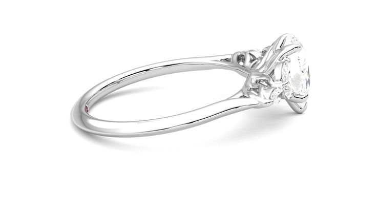 Taylor & Hart Tamora Pear Engagement Ring 360 degree image 9