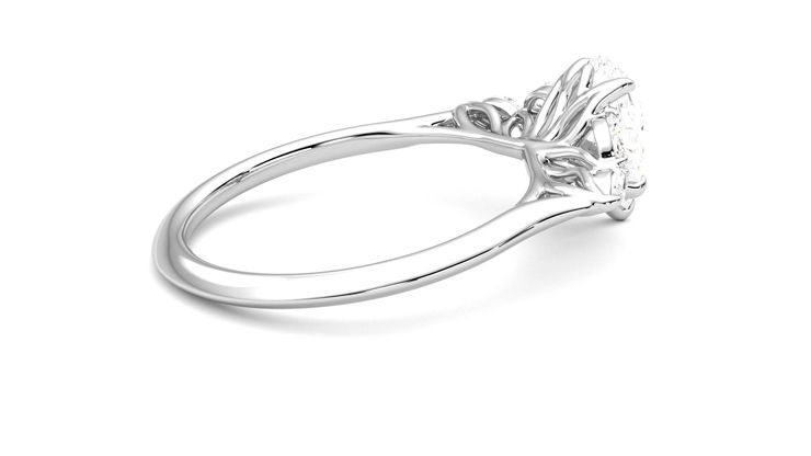 Taylor & Hart Tamora Pear Engagement Ring 360 degree image 10