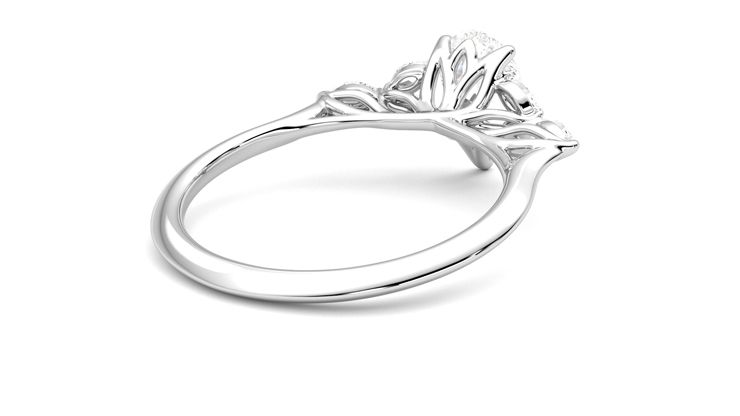 Taylor & Hart Tamora Pear Engagement Ring 360 degree image 12