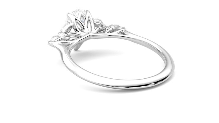 Taylor & Hart Tamora Pear Engagement Ring 360 degree image 17