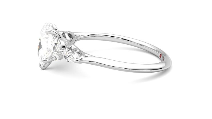 Taylor & Hart Tamora Pear Engagement Ring 360 degree image 21