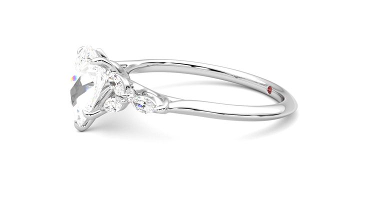Taylor & Hart Tamora Pear Engagement Ring 360 degree image 22