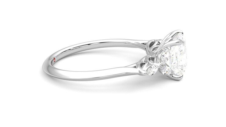 Taylor & Hart Tamora Princess Engagement Ring 360 degree image 9