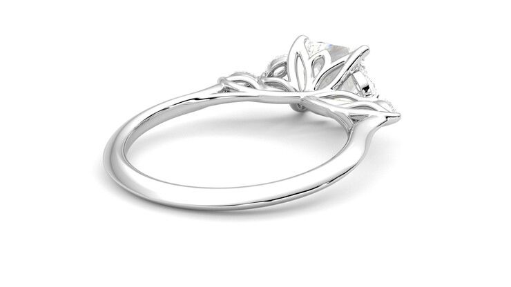Taylor & Hart Tamora Princess Engagement Ring 360 degree image 13