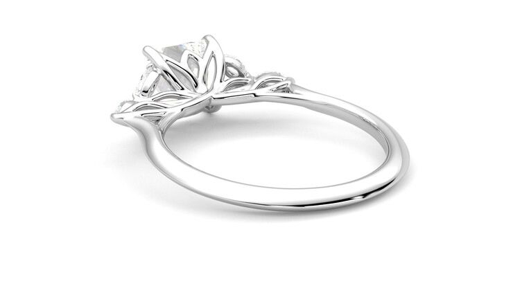 Taylor & Hart Tamora Princess Engagement Ring 360 degree image 17