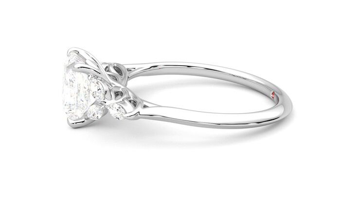 Taylor & Hart Tamora Princess Engagement Ring 360 degree image 21