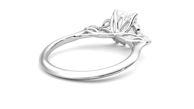 Taylor & Hart Tamora Radiant Engagement Ring 360 degree image 13