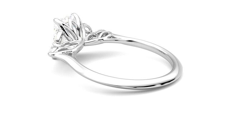 Taylor & Hart Tamora Radiant Engagement Ring 360 degree image 18