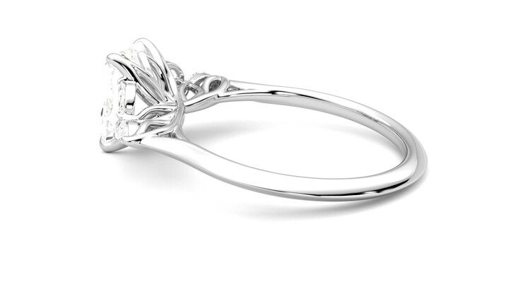 Taylor & Hart Tamora Radiant Engagement Ring 360 degree image 19