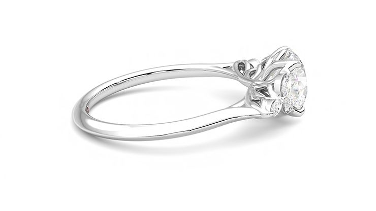 Taylor & Hart Tamora Round Engagement Ring 360 degree image 10