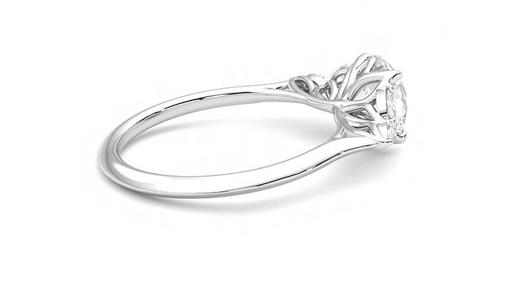 Taylor & Hart Tamora Round Engagement Ring 360 degree image 11