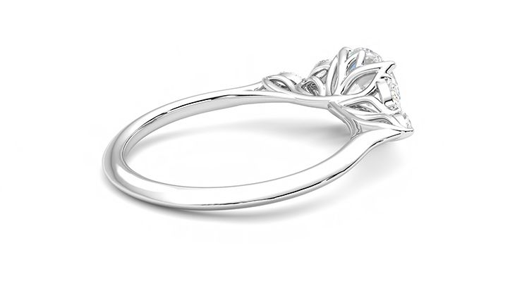 Taylor & Hart Tamora Round Engagement Ring 360 degree image 12