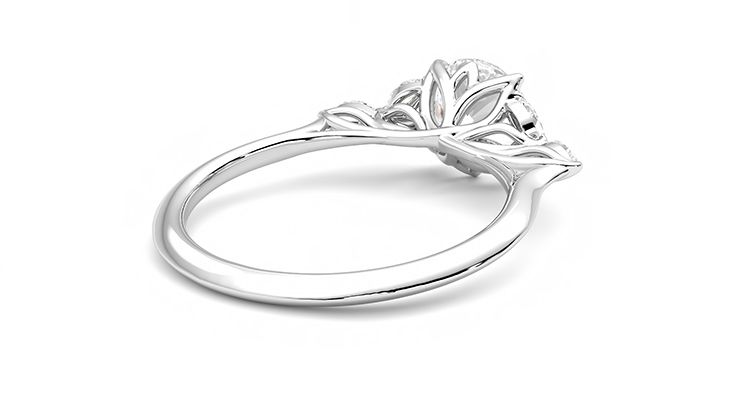 Taylor & Hart Tamora Round Engagement Ring 360 degree image 13