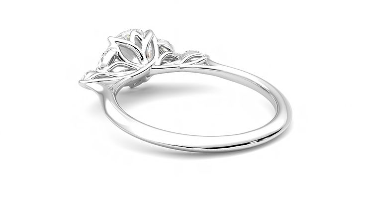 Taylor & Hart Tamora Round Engagement Ring 360 degree image 17