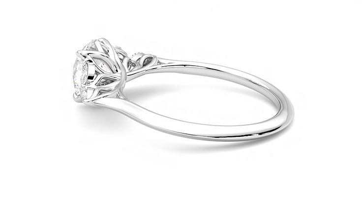 Taylor & Hart Tamora Round Engagement Ring 360 degree image 19